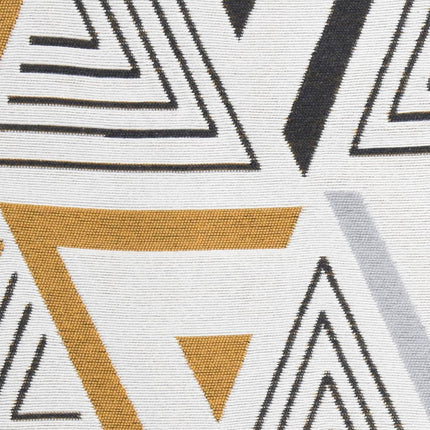 Tapis Jaune Et Gris Coton