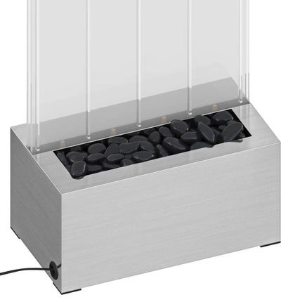 Colonne À Bulles Avec Led Rvb Inox Et Acrylique 110 Cm