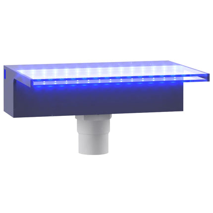 Déversoir Pour Cascade Avec Led Rvb Acrylique 30 Cm
