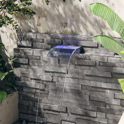 Déversoir Pour Cascade Avec Led Rvb Acrylique 30 Cm