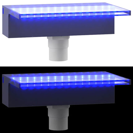 Déversoir Pour Cascade Avec Led Rvb Acrylique 30 Cm