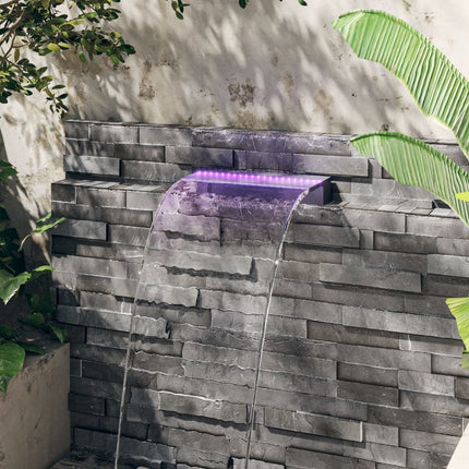 Déversoir Pour Cascade Avec Led Rvb Acrylique 30 Cm