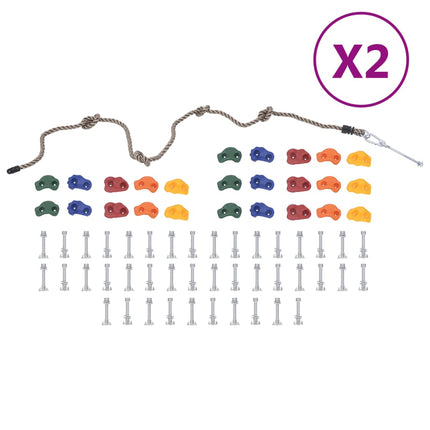 20 Pcs Pierres D'escalade Multicolore Pe