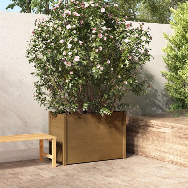 Jardinière D'extérieur 100X50X70 Cm Bois De Pin Massif