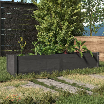 Lit Surélevé De Jardin 150X31X31 Cm Bois De Sapin Massif