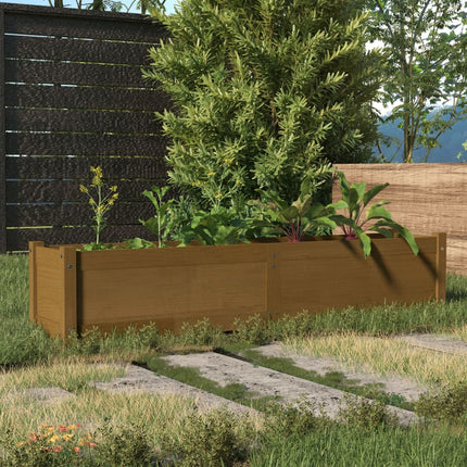 Lit Surélevé De Jardin 150X31X31 Cm Bois De Sapin Massif