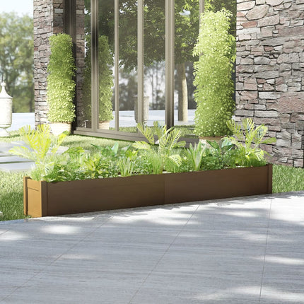 Jardinière D'extérieur 200X31X31 Cm Bois De Pin Massif