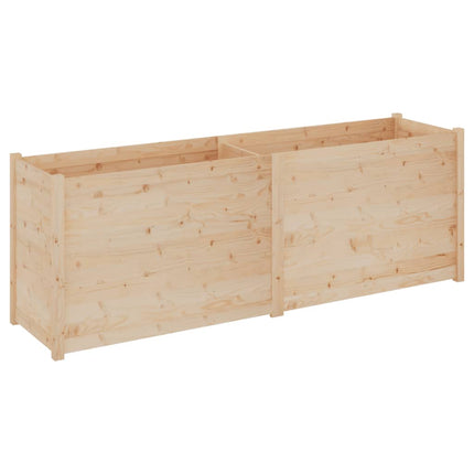 Jardinière D'extérieur 200X50X70 Cm Bois De Pin Massif