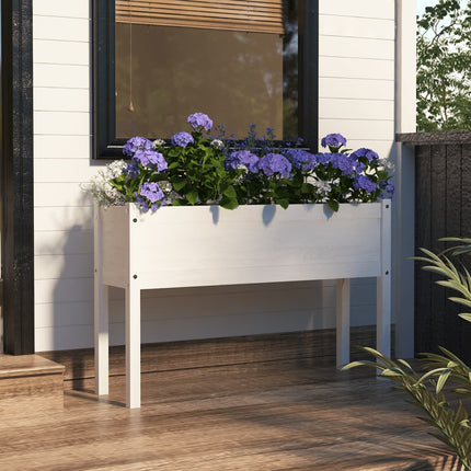 Jardinières D'extérieur 2 Pcs 110X31X70 Cm Bois De Pin Massif