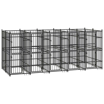 Chenil D'extérieur Pour Chiens Acier 1,84 M²
