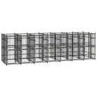 Chenil D'extérieur Pour Chiens Acier 1,84 M²