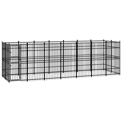 Chenil D'extérieur Pour Chiens Acier 3,69 M²