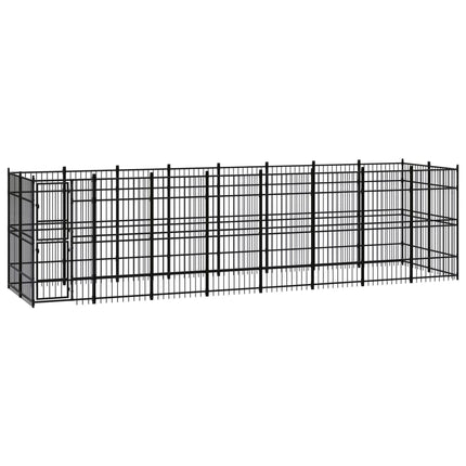 Chenil D'extérieur Pour Chiens Acier 3,69 M²