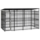 Chenil D'extérieur Pour Chiens Acier 3,69 M²