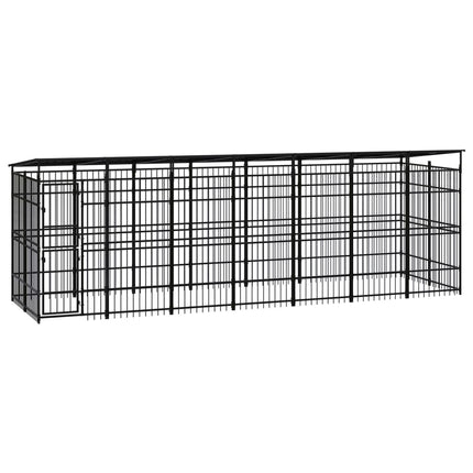 Chenil D'extérieur Pour Chiens Acier 3,69 M²