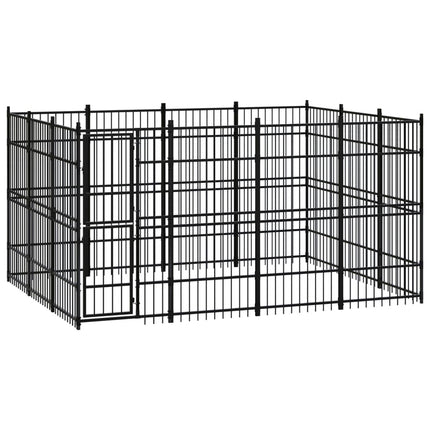 Chenil D'extérieur Pour Chiens Acier 8,29 M²