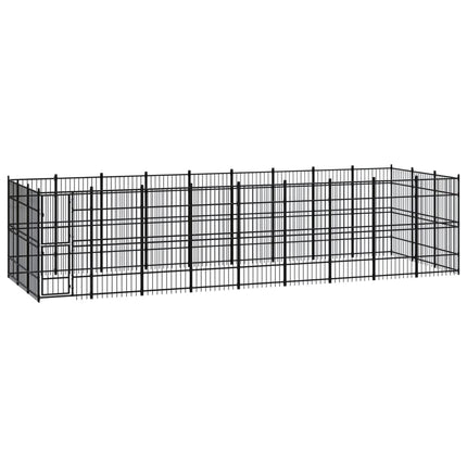 Chenil D'extérieur Pour Chiens Acier 8,29 M²