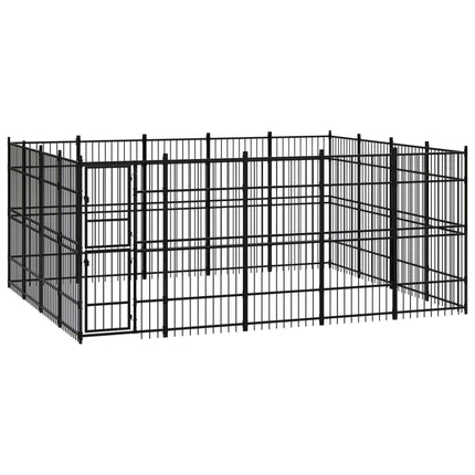 Chenil D'extérieur Pour Chiens Acier 8,29 M²
