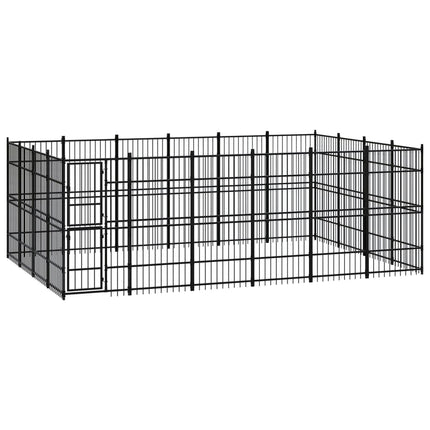 Chenil D'extérieur Pour Chiens Acier 8,29 M²