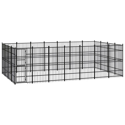 Chenil D'extérieur Pour Chiens Acier 8,29 M²