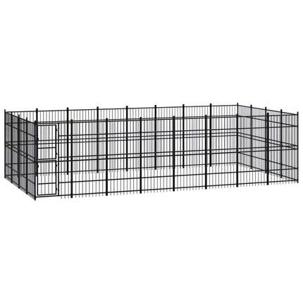 Chenil D'extérieur Pour Chiens Acier 8,29 M²
