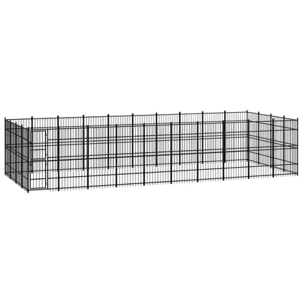 Chenil D'extérieur Pour Chiens Acier 8,29 M²