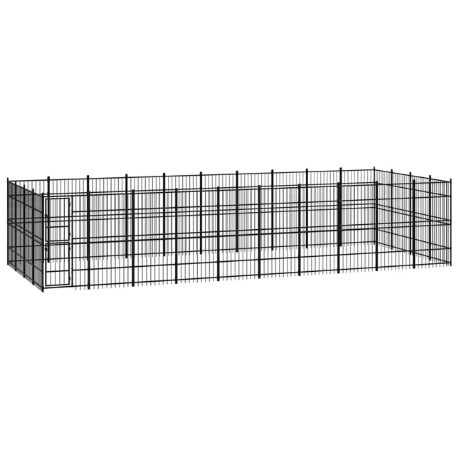 Chenil D'extérieur Pour Chiens Acier 8,29 M²