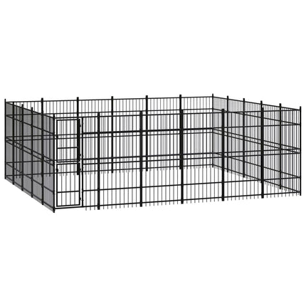 Chenil D'extérieur Pour Chiens Acier 8,29 M²
