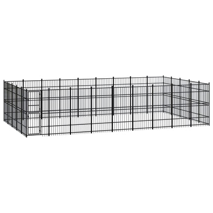 Chenil D'extérieur Pour Chiens Acier 8,29 M²