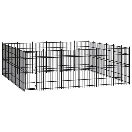 Chenil D'extérieur Pour Chiens Acier 8,29 M²