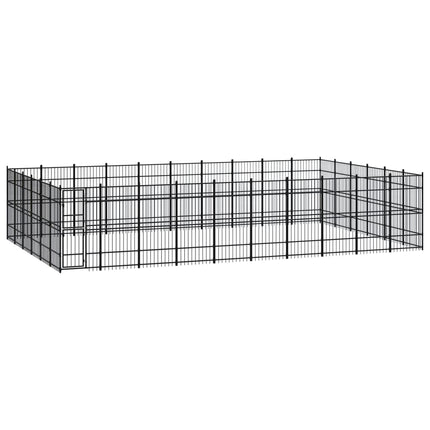 Chenil D'extérieur Pour Chiens Acier 8,29 M²