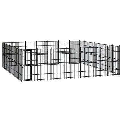 Chenil D'extérieur Pour Chiens Acier 8,29 M²