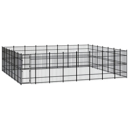 Chenil D'extérieur Pour Chiens Acier 8,29 M²