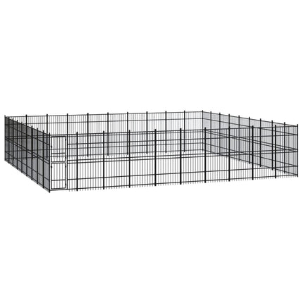 Chenil D'extérieur Pour Chiens Acier 8,29 M²
