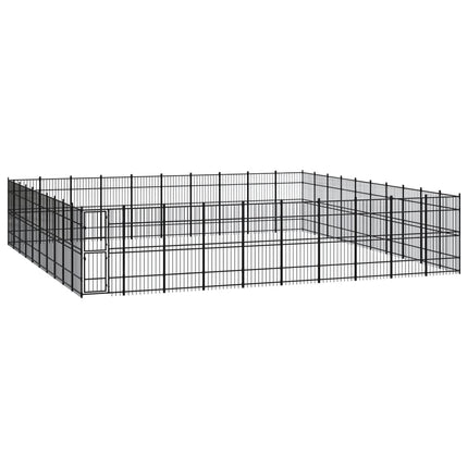 Chenil D'extérieur Pour Chiens Acier 8,29 M²