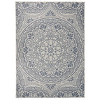 Motif bleu / 200 x 280 cm