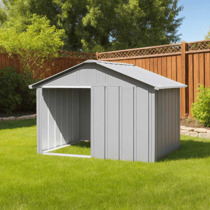 Niche Pour Chien 116,5X103X81,5 Cm Acier Galvanisé