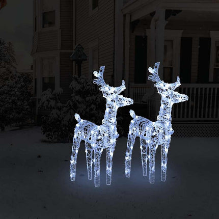 Rennes De Noël 6 Pcs 240 Led Acrylique