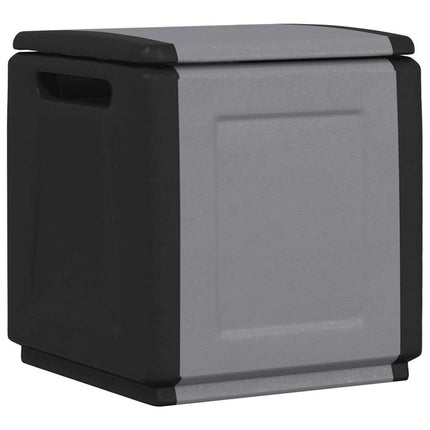 Boîte De Rangement De Jardin 130 L Gris Foncé Noir
