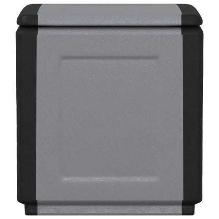 Boîte De Rangement De Jardin 130 L Gris Foncé Noir