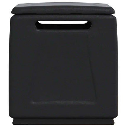 Boîte De Rangement De Jardin 130 L Gris Foncé Noir