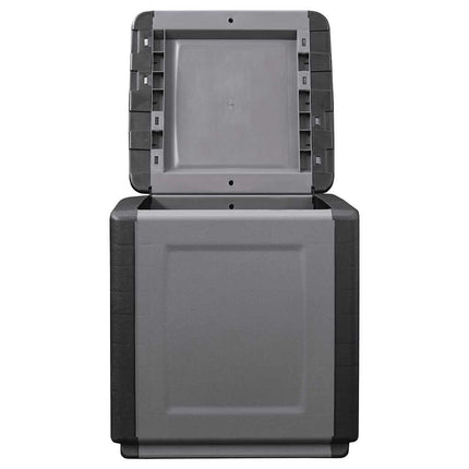 Boîte De Rangement De Jardin 130 L Gris Foncé Noir