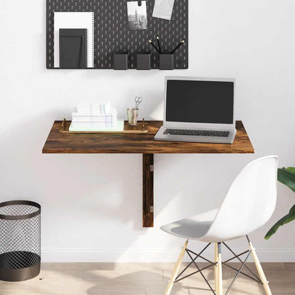 Table Murale Rabattable En Chêne 100X60 Cm