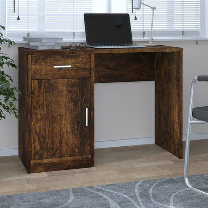 Bureau Avec Tiroir Et Placard 100X40X73 Cm