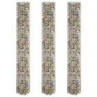 Lit Surélevé À Gabion Circulaire 3 Pcs Acier Galvanisé Ø30X50Cm