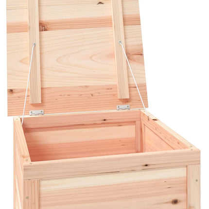 Boîte À Coussins D'extérieur Bois De Sapin Massif