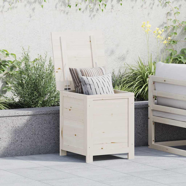 Boîte À Coussins D'extérieur Bois De Sapin Massif
