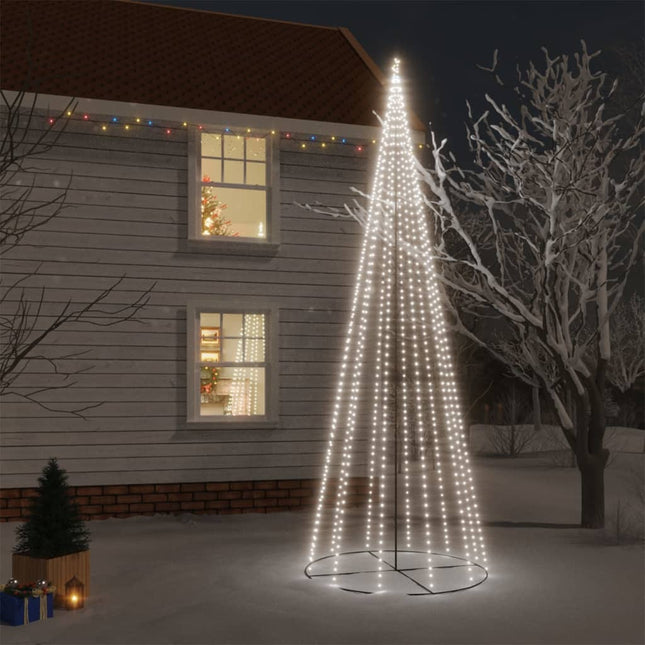 Arbre De Noël Cône 1134 Led 230X800 Cm Blanc Froid