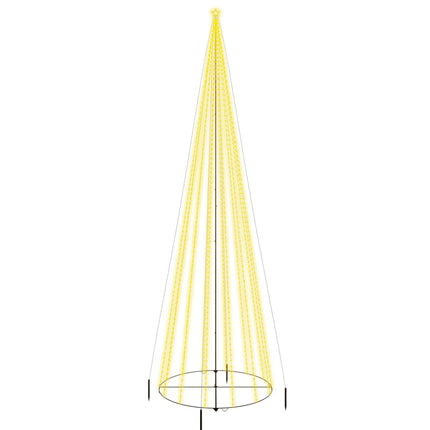 Arbre De Noël Cône 1134 Led 230X800 Cm Blanc Chaud