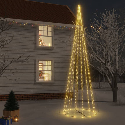 Arbre De Noël Cône 1134 Led 230X800 Cm Blanc Chaud